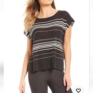 Eileen Fisher Italian Yarn Knit Sleeveless High-Low Tunic Top Women's Sm…